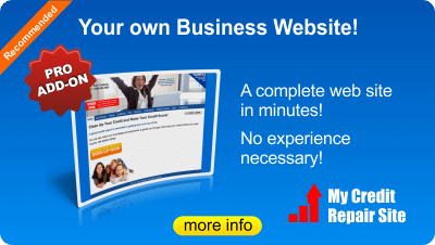 credit repair business website template